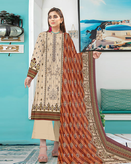 Royal Reverie – 3-Piece Unstitched Embroidered Lawn Suit