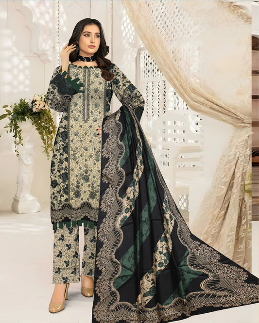 Sabz Rangrez &nbsp;– 3-Piece Unstitched  Embroidered Lawn Suit
