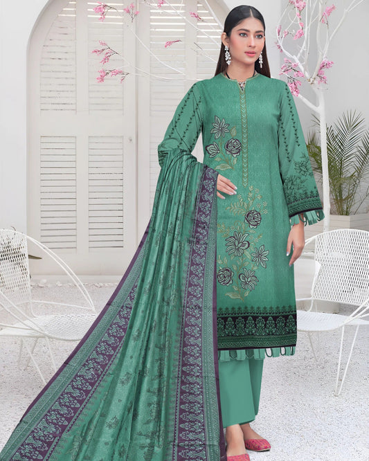 Herbal Haze – 3-Piece  Unstitched Embroidered Lawn Suit