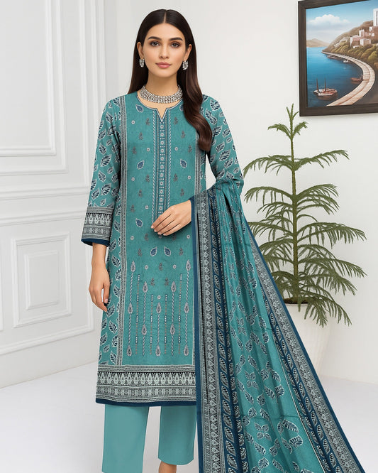 Forest Dew – 3-Piece Unstitched Embroidered Lawn Suit